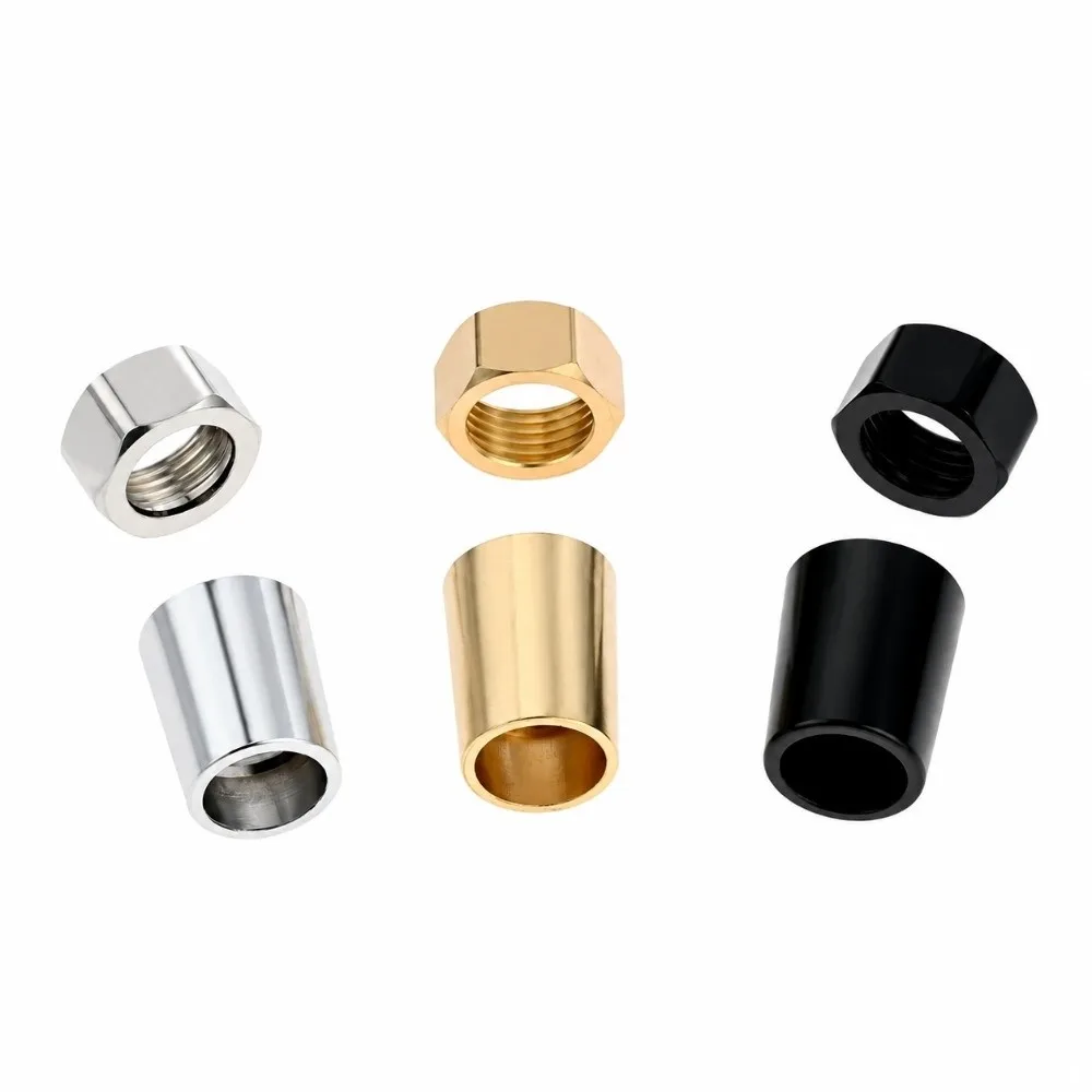 Bathroom Accessories Practical Water Pipe Connector Long Nut Metal Shower Hose Adapter Round Hexagon Fitting Inlet & Outlet