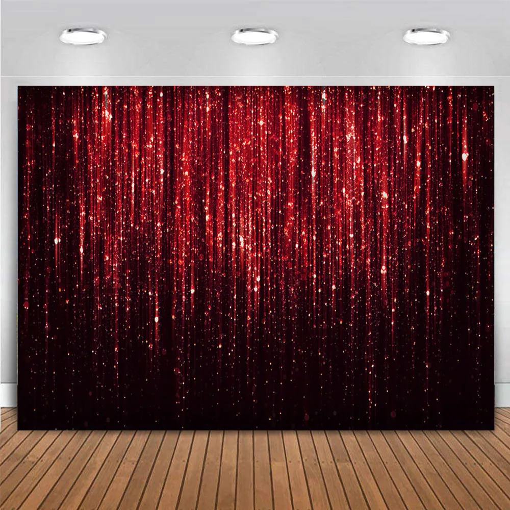 Abstract Glitter Golden Backdrop Red Puple Silver Black Gold Christmas Background for Photography Birthday Party Decor Banner