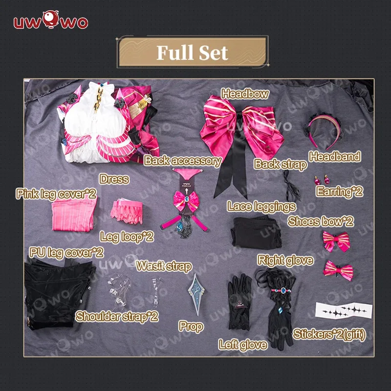 UWOWO Carlotta Gioco Cosplay Onde Wuthering WuWa Carlotta Montelli Costume Cosplay Costume di Halloween