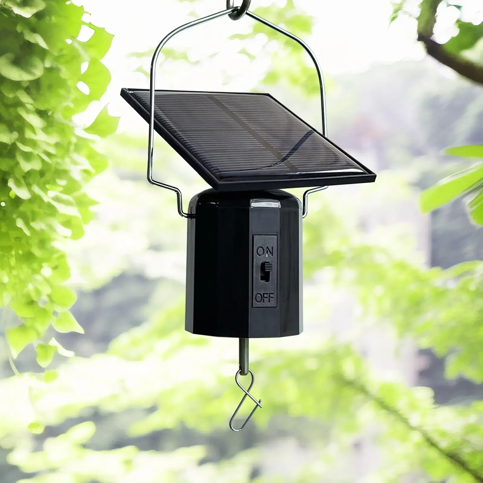 

Outdoor Decor Wind Spinner Solar Motor,Wind Spinner Solar Motor with Hook Solar Powered Wind Chime Ornament Rotating