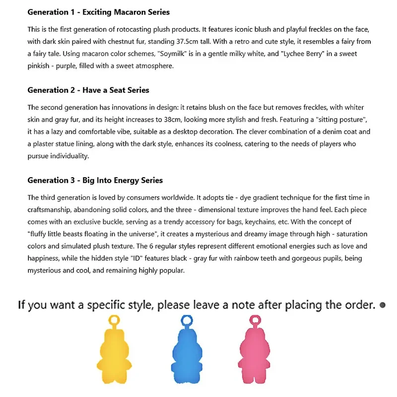 In stock // Blind Box V3,///2025  New//  Cute Keychain Toy Birthday Gift ,Handmade Custom Before Purchasing To Specify Style