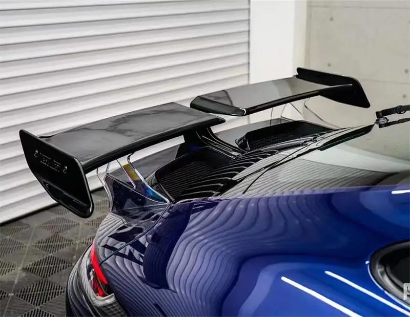 ألياف الكربون Techart نمط اكسسوارات السيارات الجذع الخلفي الجناح ل 911 992 الذيل الجناح الخلفي سبويلر الشفاه أجنحة #5
