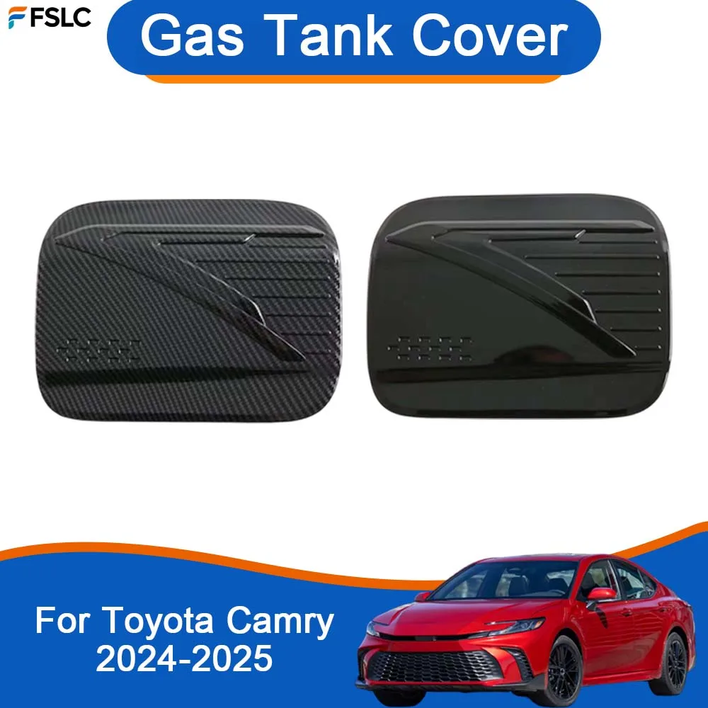 

Car Exterior Decoration Gas Tank Cover For Toyota Camry 2024-2025 Black Carbon Fiber Car Styling Upgrade Modify A Car