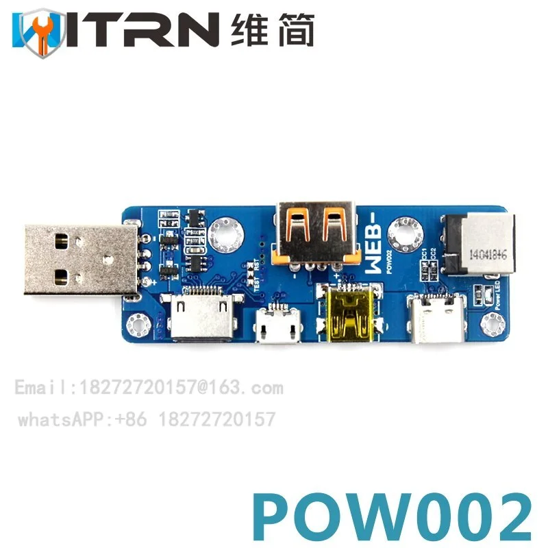 Multi port and multifunctional USB adapter board MicroUSB TYPE-C DC PD digital tool