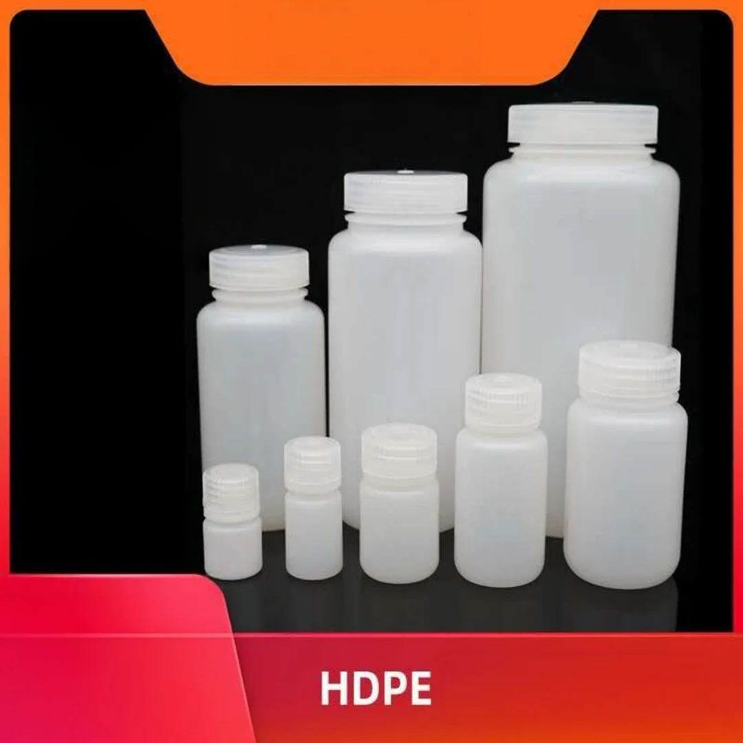 Thickened plastic reagent bottle HDPE wide mouth sampling bottle Laboratory acid alkali corrosion resistant chemical sample bott
