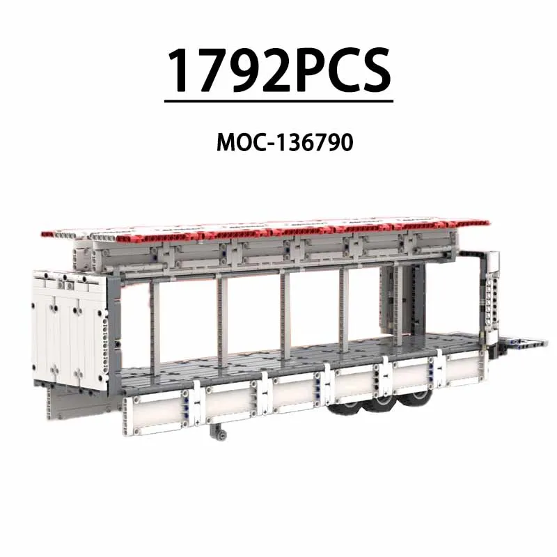 

MOC-136790 Wing Body Trailer Truck Model With Tail Lifter 1792PCS Compatible Building Blocks Kids Christmas Gift Birthday Gift