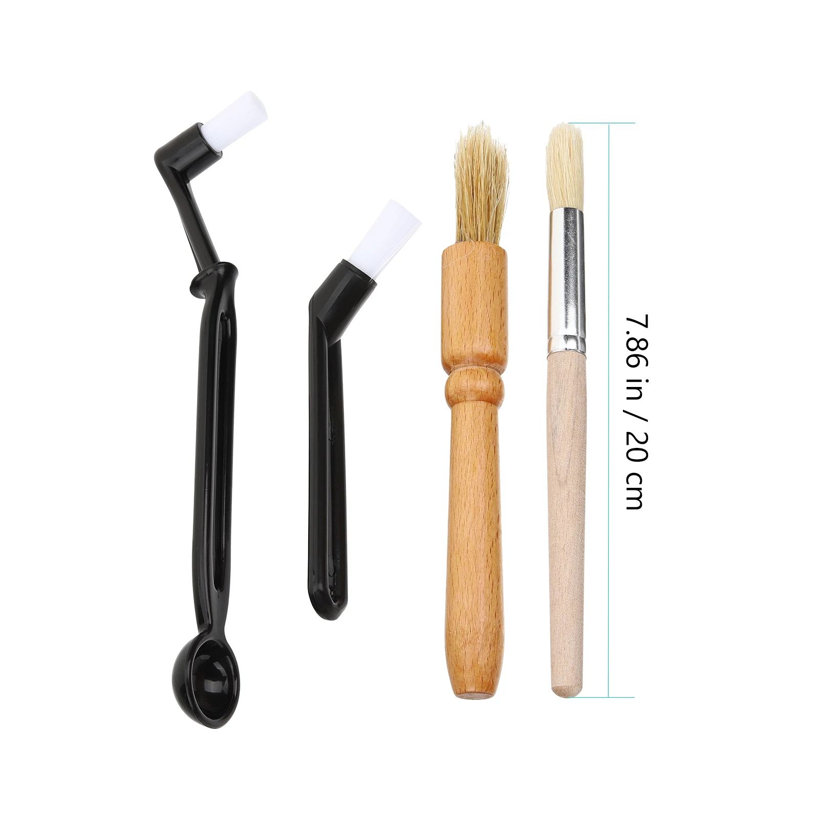

1 set Coffee Machine Cleaning Brush Set Long Nylon Brushes for Coffee Maker Bottle Grinder Odor Resistant