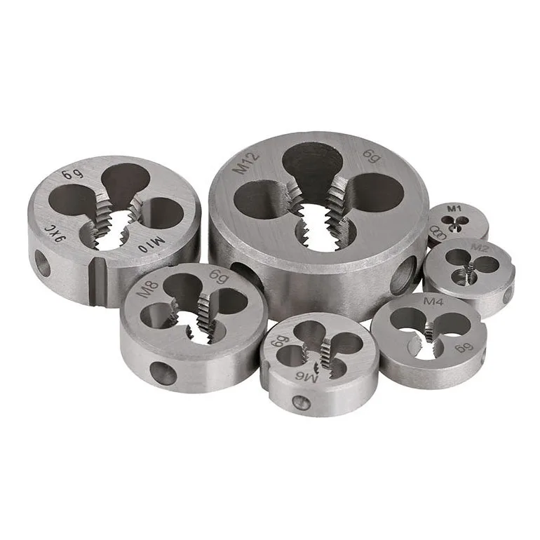 1/3/5Pcs Metric Left Hand Die Threading Tools M2 M2.5 M3 M4 M5 M6 M8 M10 M12 M14 M16 M18 M20 Alloy Steel Metal Cutting Tools