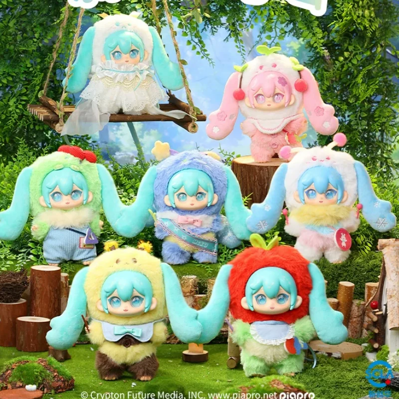 Authentieke Miku knuffel sleutelhanger trendy blinde doos collectible vinyl pop zacht knuffelig verrassing concert bos thema cadeau