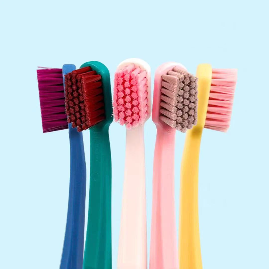 Upgraded Ultra Soft Bristles Toothbrush Bulk 5 Count Pack for Adults Manual Travel Toothbrush with Individual Portable Case