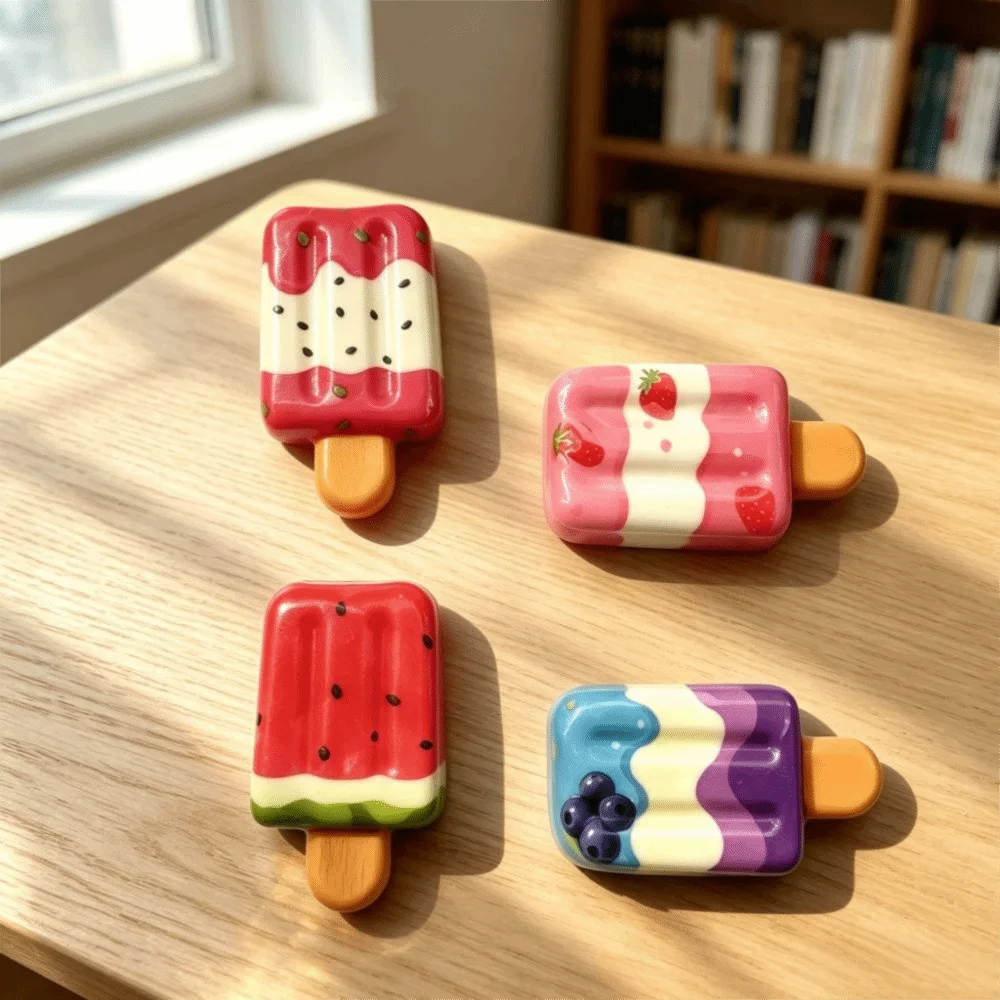Simulated Ice Popsicle Ice Cream Squishy Slow Rebound Slow Rising Slow Rebound Portable Handheld Reduce Pressure Office/Home
