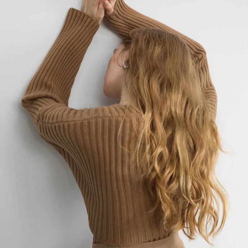 Ensembles de pulls de style français pour femmes, cardigan doux et élégant, camisoles ajustées, streetwear monochrome simple, assressentiet décontracté, attrayant