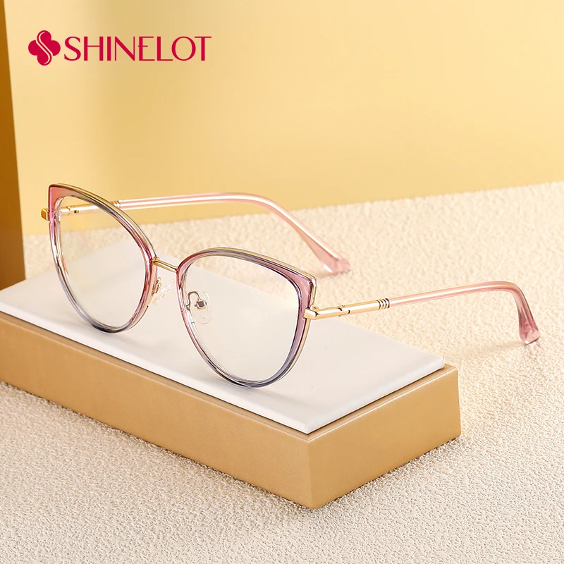 

83603 Unique Women Cat Eye Glasses Female Radiation Protection Eyeglasses Leopard Print Style Frame Eyewear Girlfriend Gift