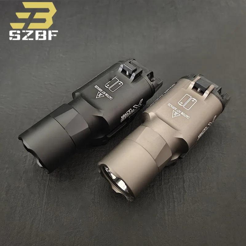 Sotac Tactical SF X300 X300U Ultra LED 400 lumen Metal Pistol Weapon Light Fit 20mm Rail Airsoft Hanging Hunting Flashlight