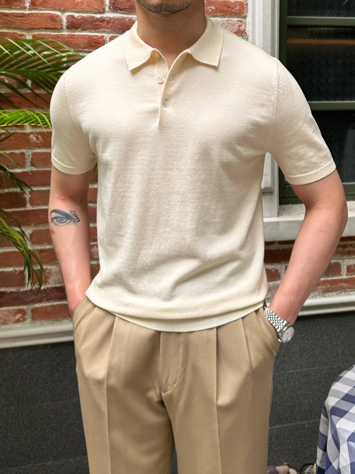 High-End Summer Casual Short-Sleeved Shirt Men's Breathable Solid Color Business Commute Gentleman Shirt