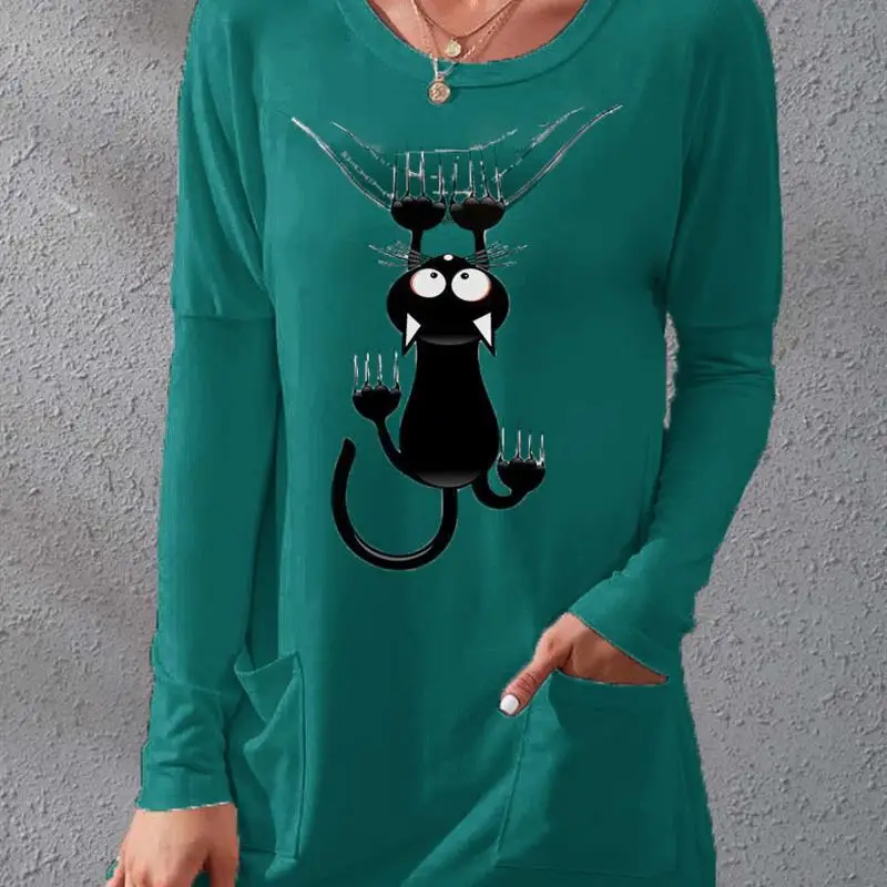 Taille ample Princ Sle longue Sve t-shirt et jupe ensemble tenue décontracté pour femmes tissu Polyester jupe trapèze Ci Walk