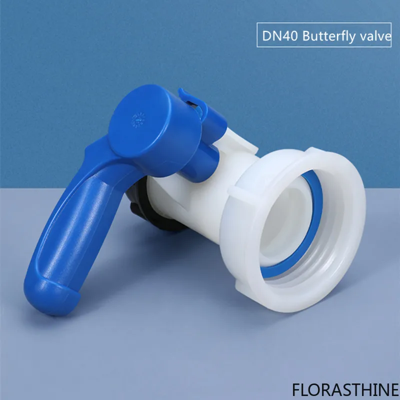 Plastic DN40 Butterfly Valve for IBC Container Tank 1000L Switch IBC Tank Adapter