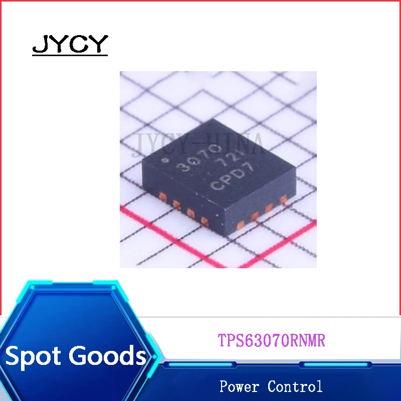 5PCS/lote Power Control TPS63070RNMR NEW 3070 VQFN-15-HR Buck-Boost Converter DC-DC IC