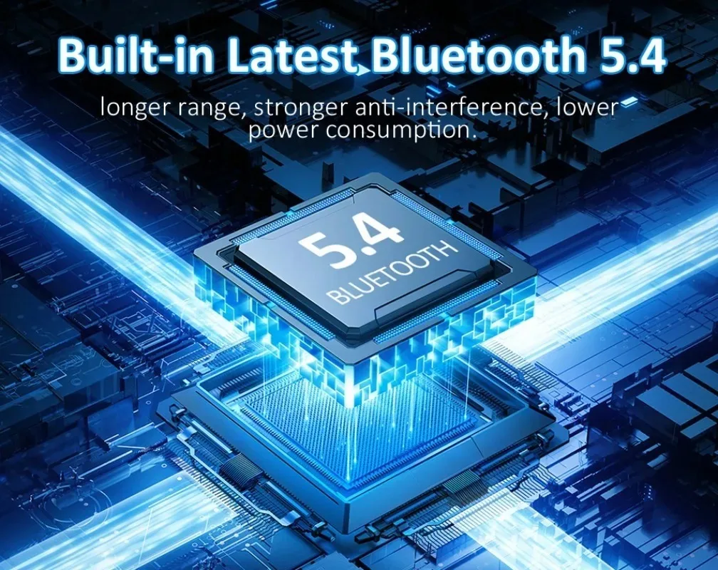 USB Bluetooth 5.4 /5.3 / 5.1/5.0 Dongle Adapter สําหรับ PC แล็ปท็อปเมาส์แท็บเล็ตโทรศัพท์เครื่องพิมพ์เกมลําโพงไร้สายส่งตัวรับสัญญาณ