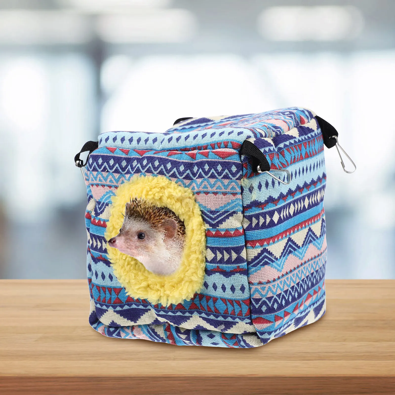 

Cotton Yurt Nest for Hamster Warm Hideout Small Pet Sleeping Bed for Guinea Pig Hedgehog Squirrel Windproof Winter Comfortable