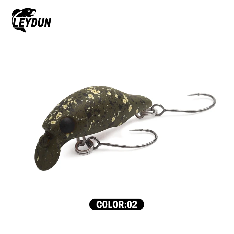 Leydun Surface Minnow Angelköder, 30 mm, 1,5 g, schwimmend, flach, Tauchen, Kurbelköder, Angeln, künstliche Swimbaits, Tackle-Köder