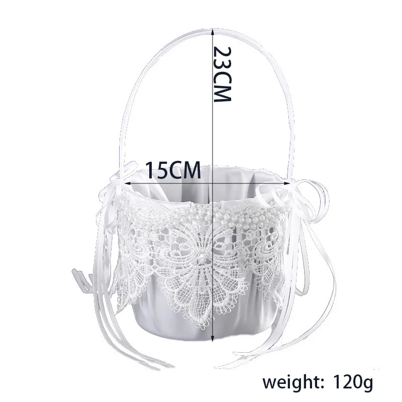 Европейский корзина для невесты и жениха, цветок, детский цветочный бант, кружевной Романтический Теплый лечебный Фотофон