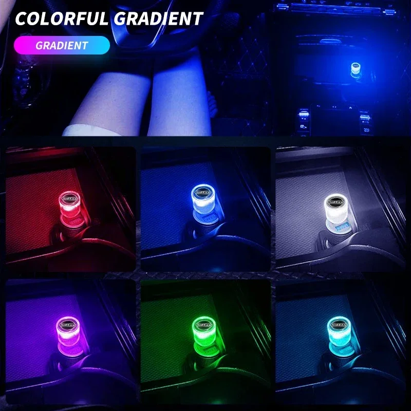 USB Car LED Light Auto Interior Atmosphere Light Car Accessories For Nissan Qashqai J10 J11 Trail Tiida Juke Teana Pulsar Altima