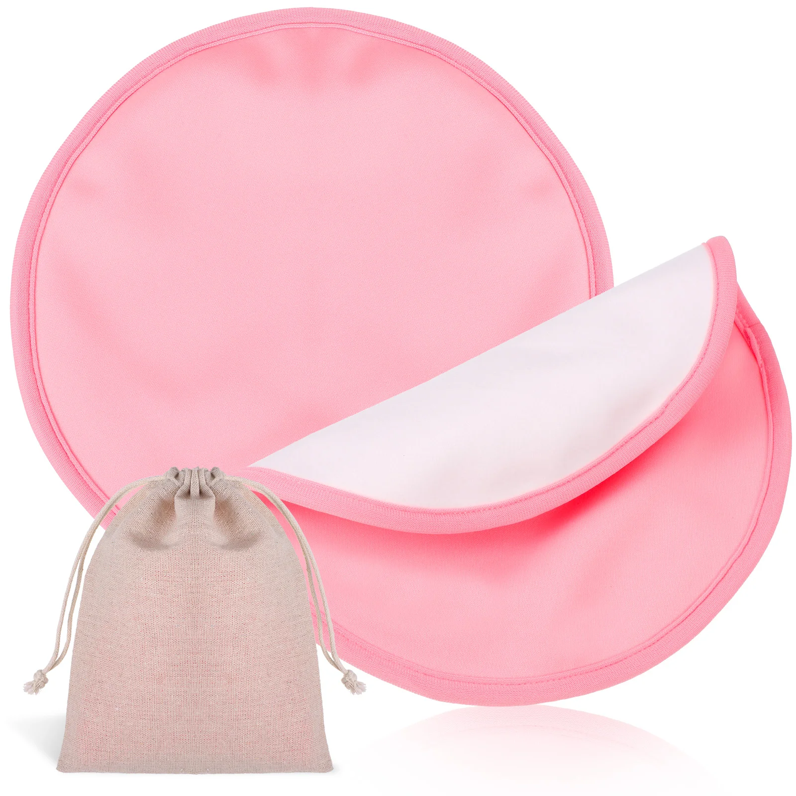 

2 Pcs Castor Oil Breast Pads Sleep Helper Wrap Compress Compression Essential Reusable Cloth