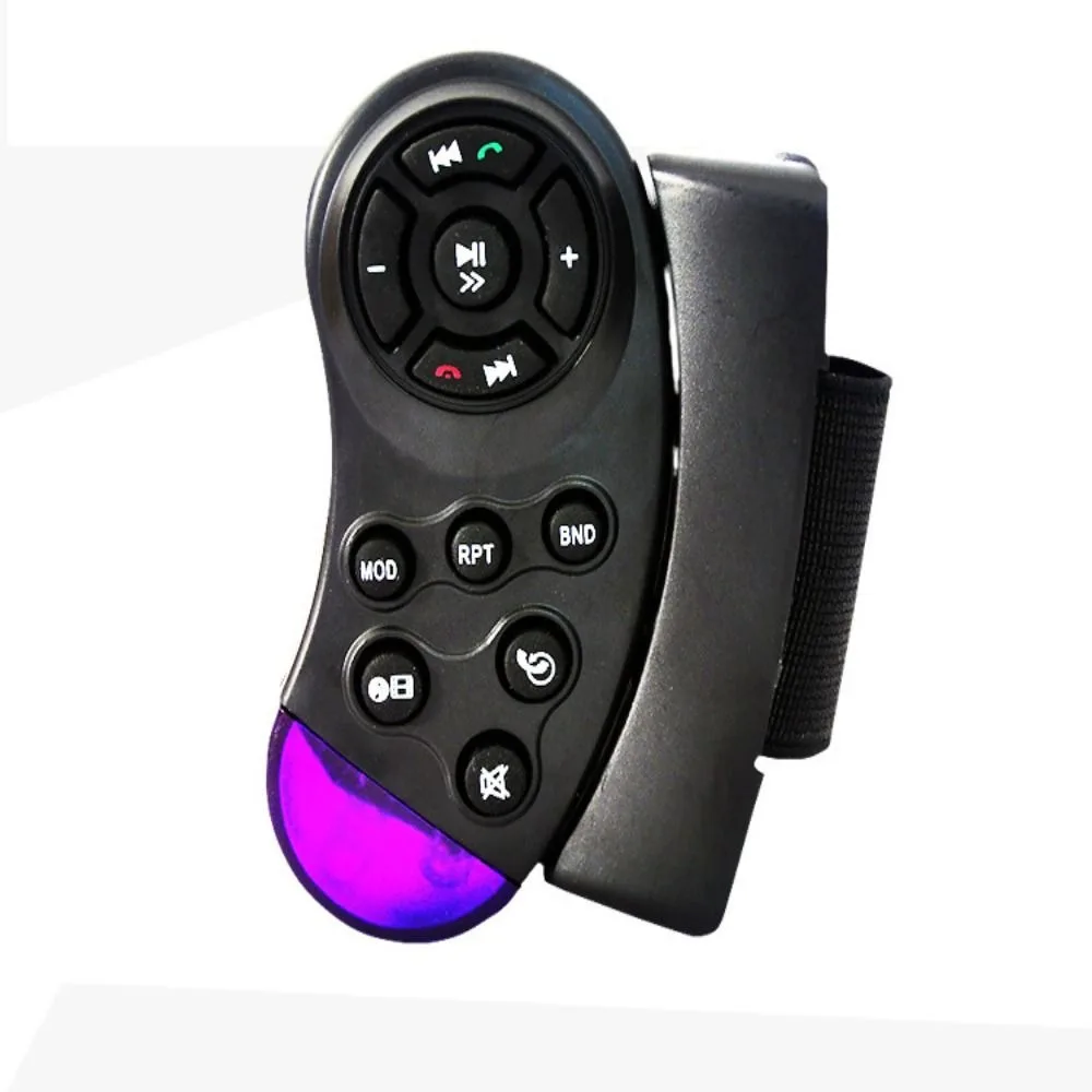 Control remoto inalámbrico para volante, botón de 11 teclas, reproductor de música multimedia