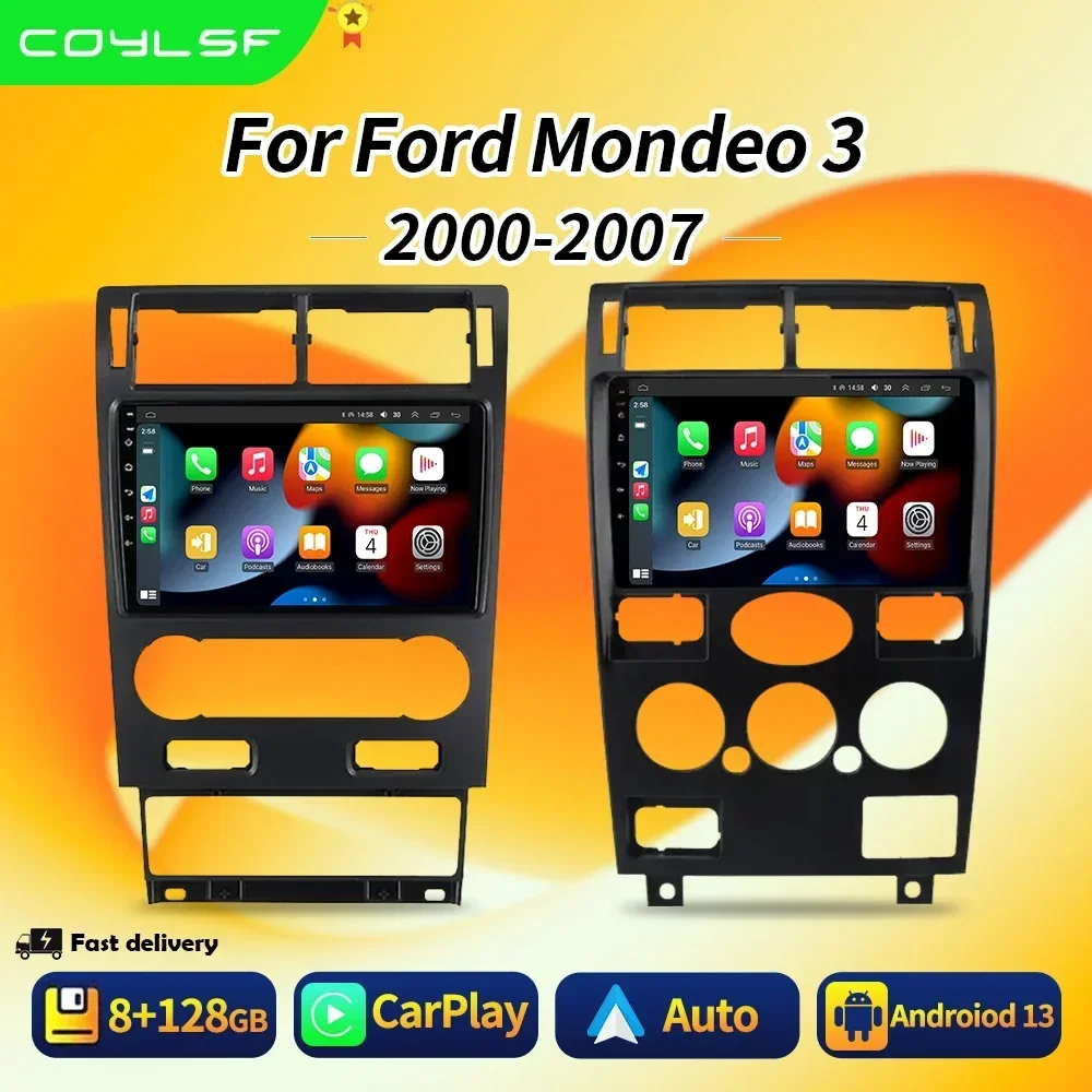 

2DIN Android 13 radio For Ford Mondeo Mondeo 3 2000 2001-2007 Car stereo Multimedia Player Carplay Auto GPS Navi DSP RDS NO DVD