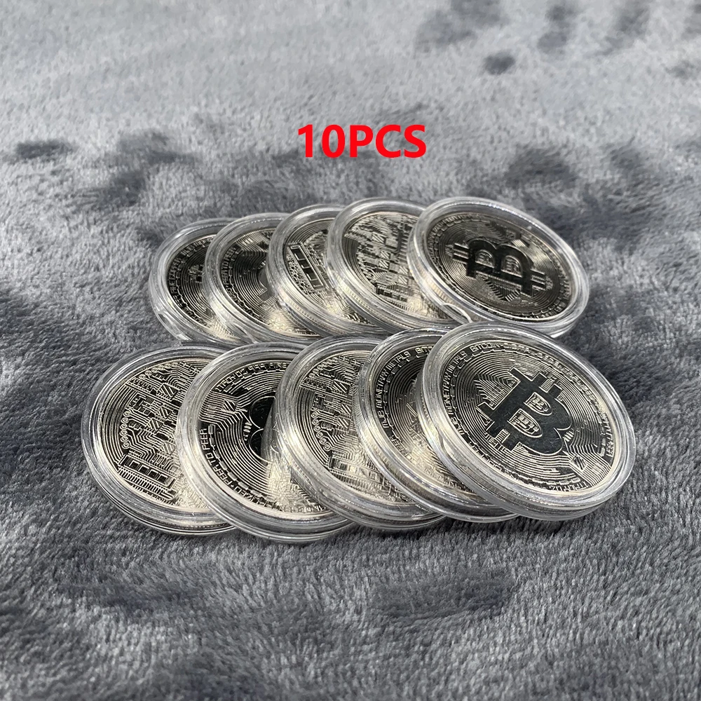 Vergoldete Bitcoin-Münze zum Sammeln, Kunstsammlung, Geschenk, physikalische Gedenkmünze, Casascius Bit, BTC, Metall, antikes Kunsthandwerk, Nachahmung