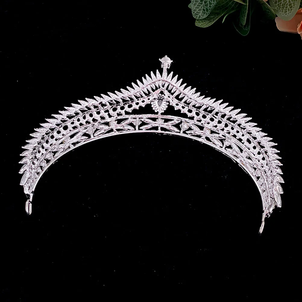 

Rhinestone Wedding Crown Zinc Alloy Bridal Headpiece Lightweight Crown for Bride Party Birthday and Cosplay Crowns for Women
