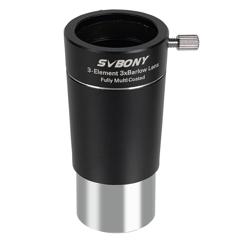 SVBONY SV213 1.25Inch 3X Barlow Lens 3- For Planetary Lunar Imaging Visual Observing Astronomical Telescope Ocular