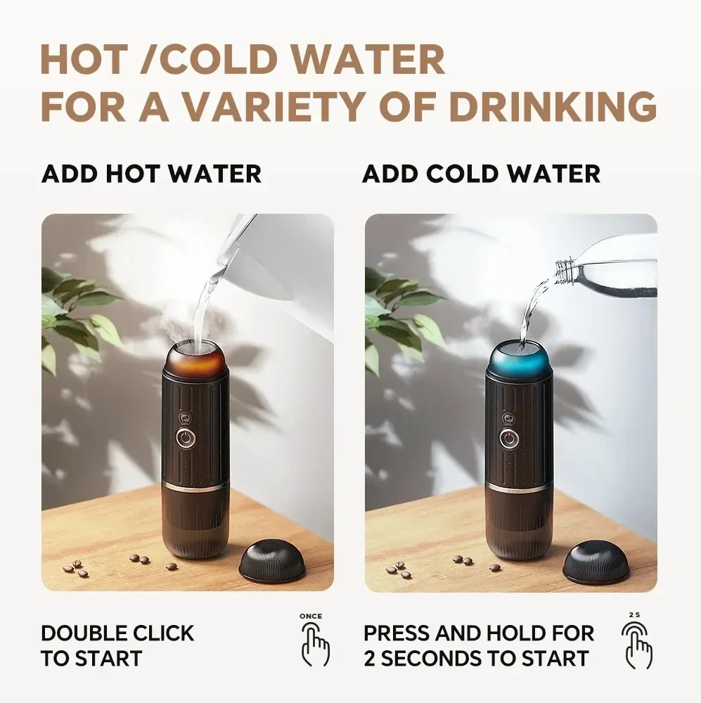 แบบพกพาชาร์จกาแฟไฟฟ้า Espresso Maker Nexpresso Pod แคปซูลผงกาแฟ Icafilas Travel Type_C