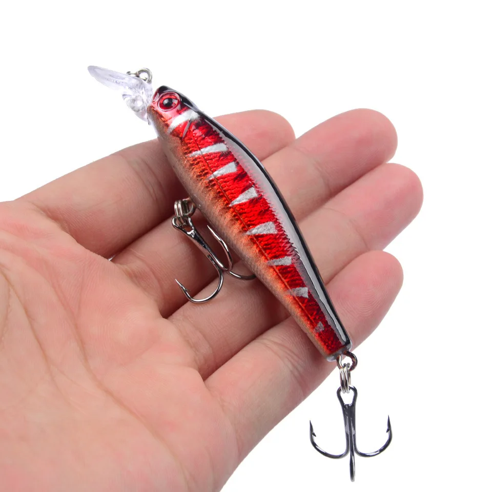 

1PCS 8CM 9G Submerged Mino Sea Bass Fake Bait