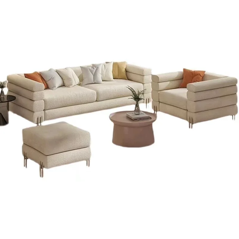 Modern Home Furniture Newly Design Contemporary Sofa Set Living Room Good Quality Fabric Couch With Ottoman