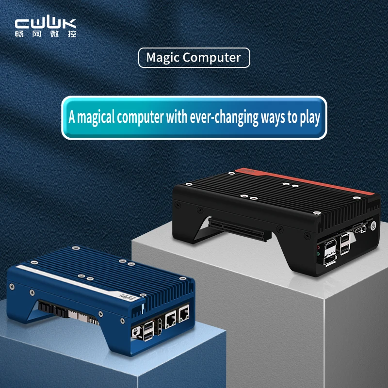 Imagem -02 - Cwwk-magic Computer N200 I3-n305 Anfitrião Pequeno Slot Pcie x8 4nvme Jogadores Faça Você Mesmo Novo Favorito Impressão 3d