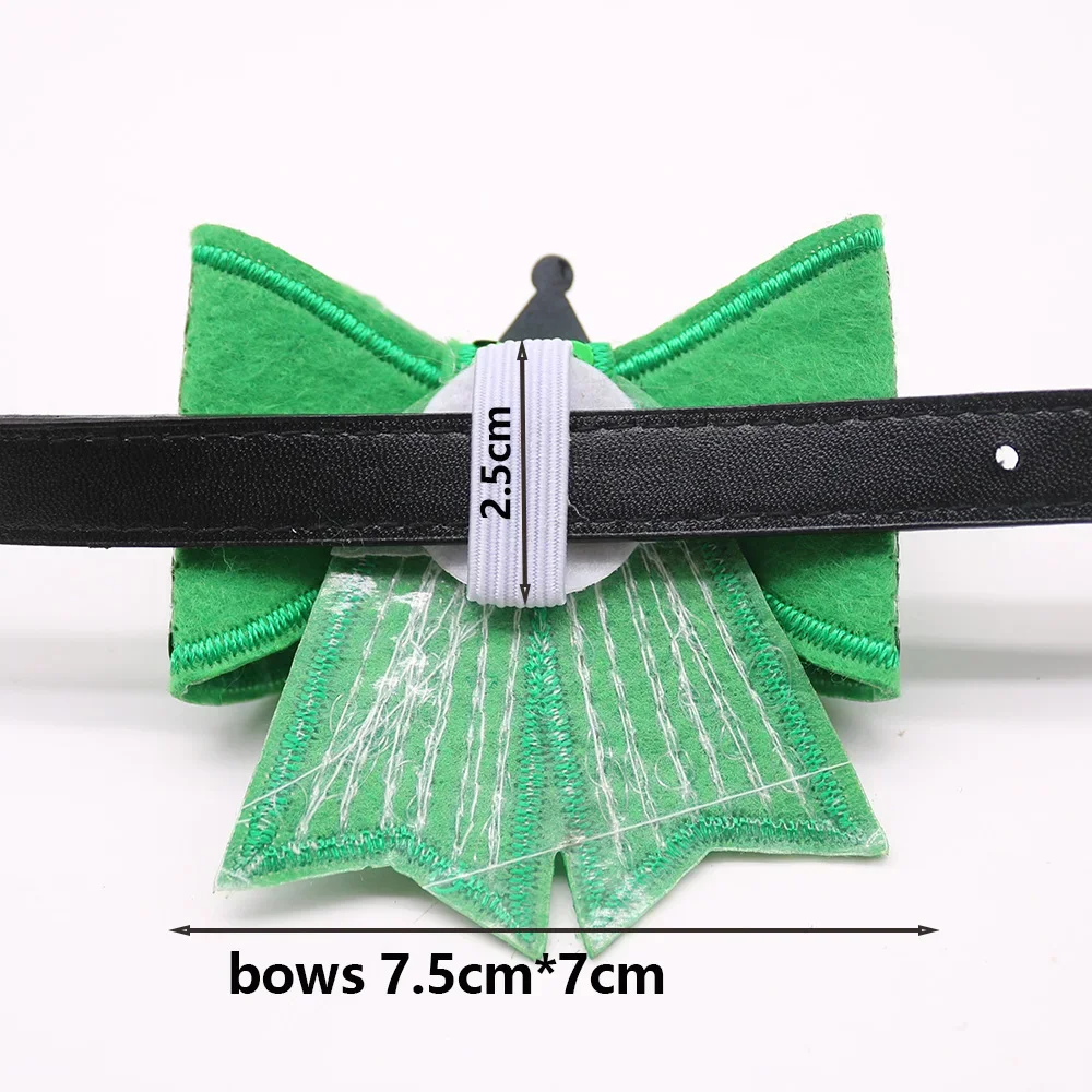 50pcs Christmas Dogs Accessories Shining Pet Dog Bow Tie Sliding Collar Accessories Pet Dog Christmas Bowties Pet Supplies