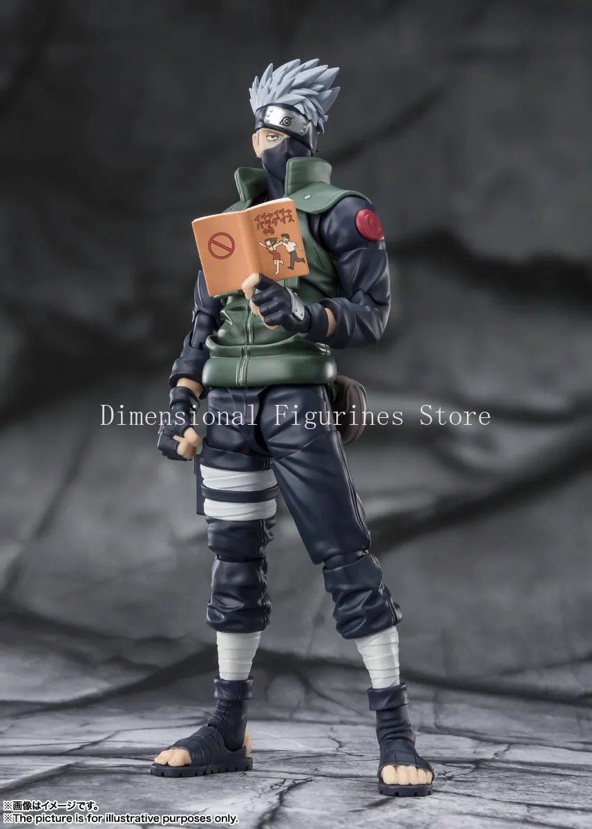 【En stock】 El nuevo Bandai SHF Naruto Flag Mokakashi 2.0, un famoso héroe con Sharingan, se puede utilizar para hacer regalos y adornos