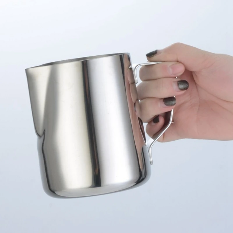 100/350/600ml Milk Jugs Fashion Stainless Steel Milk Craft Milk Frothing Pitcher Coffee Latte Frothing Art Jug Pitcher Mug Cup