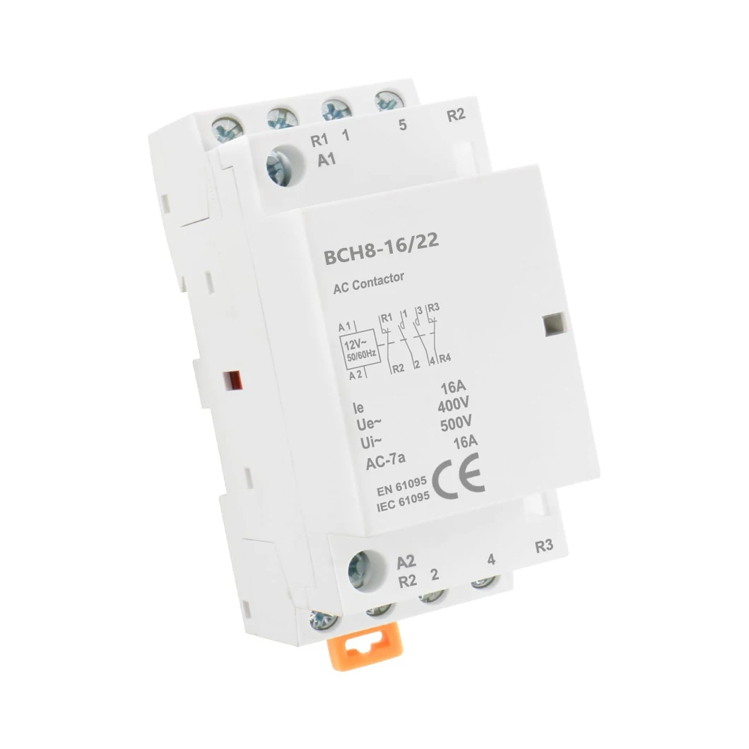 ABILKEEN BCH8-16/22 16A Household AC contactor 4Pole 2NO2NC Automatic AC Contactor AC24V/110V/230V Universal Circuit Control