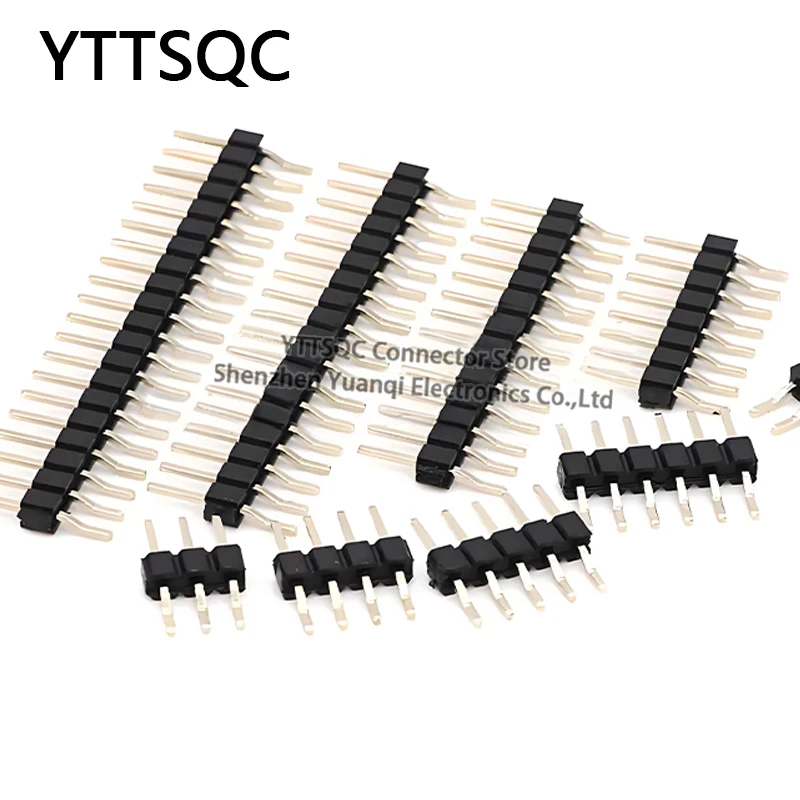 10pcs 2.00mm PH6.5  Single Row Right Angle SMT Male PIN Surface Mount PCB 1x2/3/4/5/6/7/8/40P Solder Male Header Connector