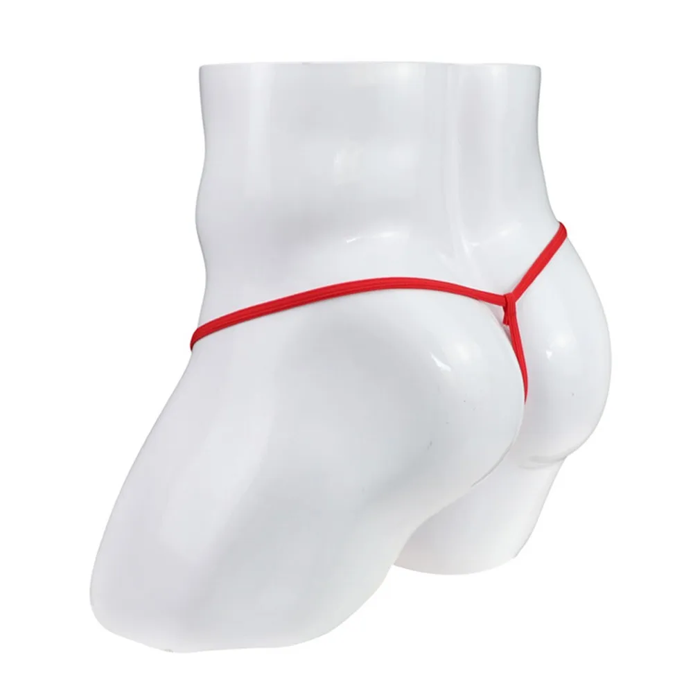 Tanga Sexy transparente para hombre, Tanga de tentación erótica ultrafina, Bikini, parte trasera en T