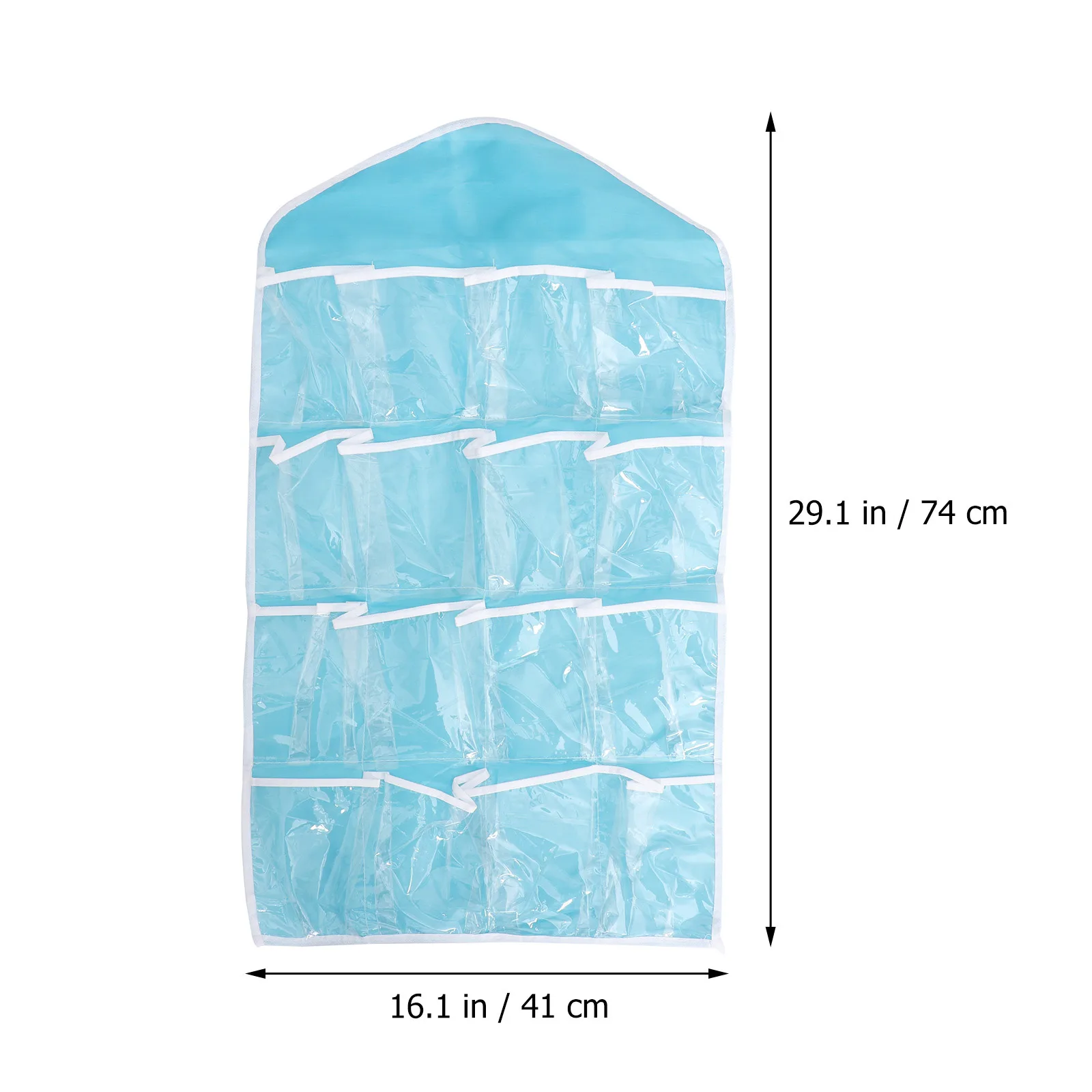 

Underwear Sock Storage Organizer 16 Grid Hanging Bag For Door Closet Dustproof Tidy Solution Pvc Hanging Organizer For