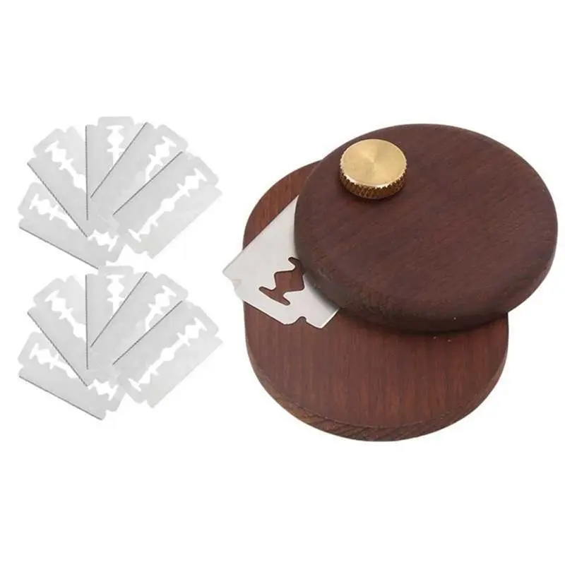 T21C Dough Scoring Tool Upgraded Bread Lame, Magnetic Sourdough Cutter Featuring Black Walnut Handle And 10 Blades