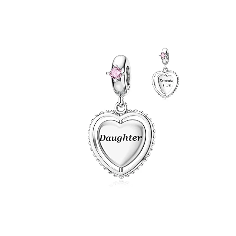 New Fashion 925 Sterling Silver Mother's Day Mom Daughter DIY Fine Beads Fit Original Pendant Women Bracelet Accessories Gift image 3