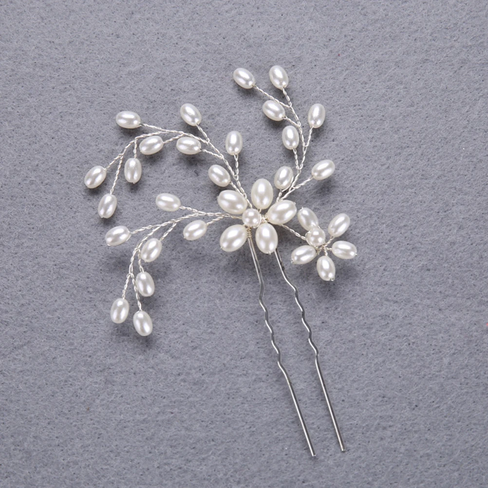 

3Pcs Pearl Bridal Hair Comb and U Shape Hairpins Vintage Wedding Headpiece Set Bride Bridesmaid Party Bridal Headdress