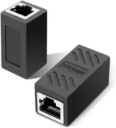 2PCS RJ45 Coupler Ethernet Extender 1000Mbps, Cat6 Cat5e Ethernet Cable Extender Ethernet Adapter LAN Connector