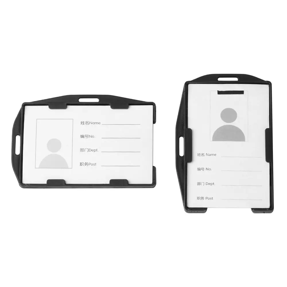 Funda protectora de plástico duro para tarjeta de identificación, funda para tarjeta de visita, funda para tarjeta de identificación, funda para tarjeta de trabajo, novedad