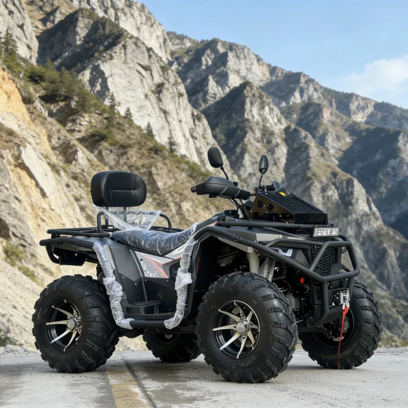 400CC 4WD Beach Vehicle Four-Wheel Motorcycle CVT Automatic Transmission All-Terrain ATV Differential Russia Bay Ok